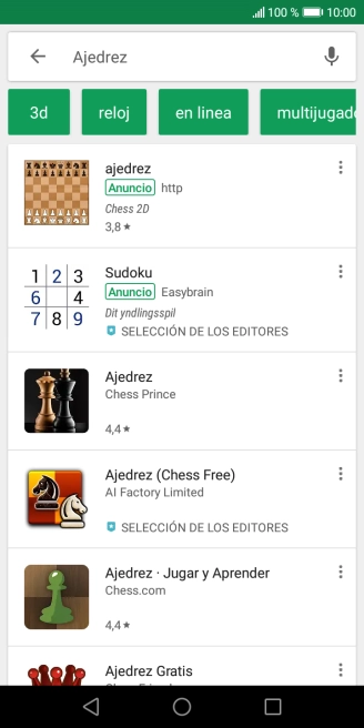 Pulsa la app deseada.