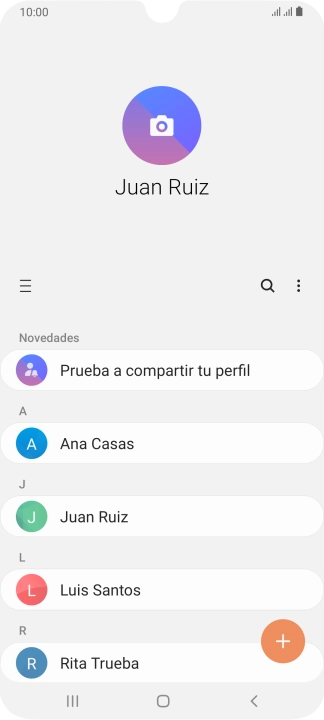 Desliza el dedo hacia la derecha desde la parte izquierda de la pantalla.