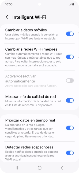 Pulsa el indicador junto a 
