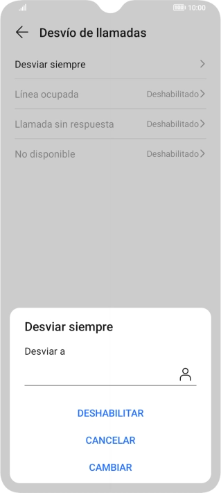Pulsa DESHABILITAR.