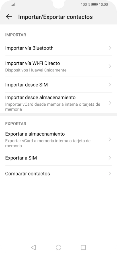 Pulsa Importar desde SIM.
