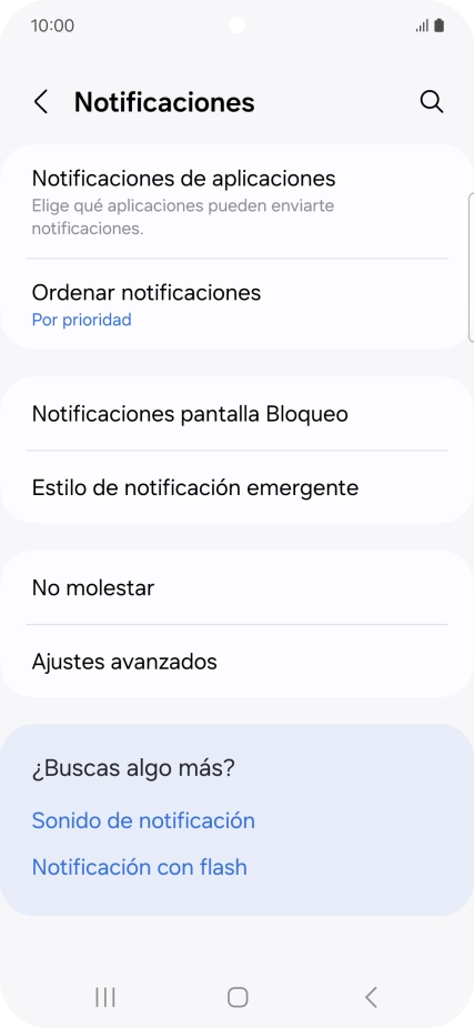 Pulsa Notificaciones de aplicaciones. Pulsa Notificaciones de aplicaciones.