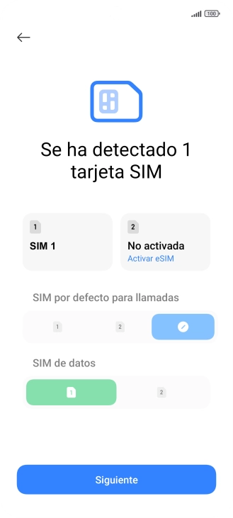 Pulsa Siguiente.