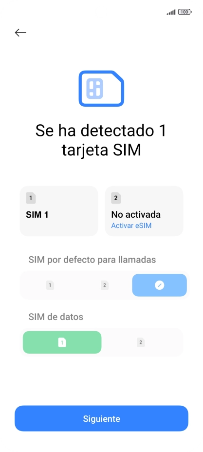 Pulsa Siguiente.