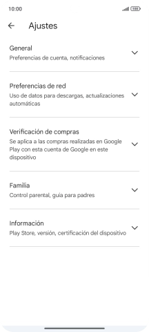 Pulsa Preferencias de red.