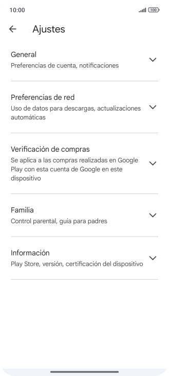 Pulsa Preferencias de red.