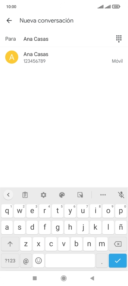Pulsa el contacto deseado.