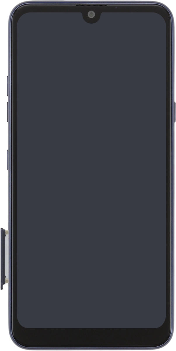 Retira el contenedor de tarjetas del teléfono.