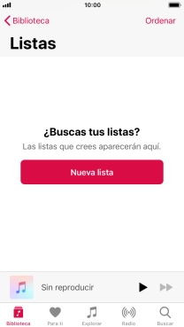 Pulsa Nueva lista.