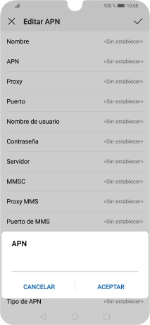 Introduce airtelwap.es y pulsa ACEPTAR.