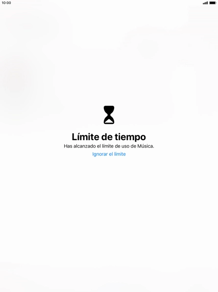 Pulsa Ignorar el límite.