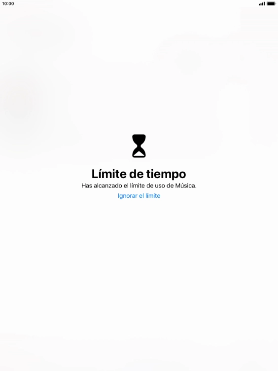 Pulsa Ignorar el límite.