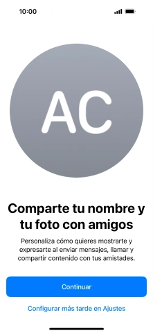 Pulsa Continuar.