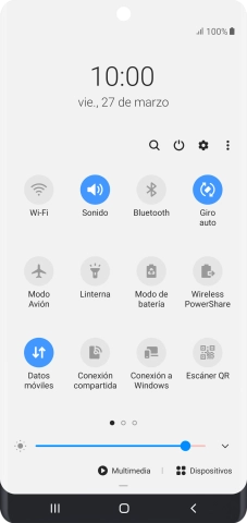 Pulsa el icono de ajustes. Pulsa el icono de ajustes.