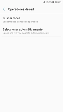 Pulsa Buscar redes y espera mientras el teléfono está buscando redes.