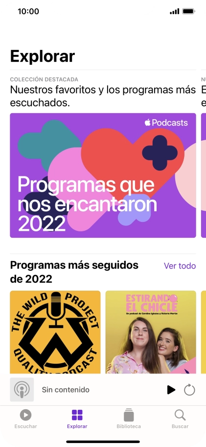Desliza el dedo hacia arriba desde la parte inferior de la pantalla para terminar y volver a la pantalla de inicio.