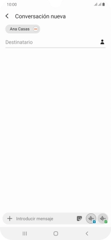 Pulsa en el campo de escritura y escribe el texto del mensaje corto. Pulsa en el campo de escritura y escribe el texto del mensaje corto.