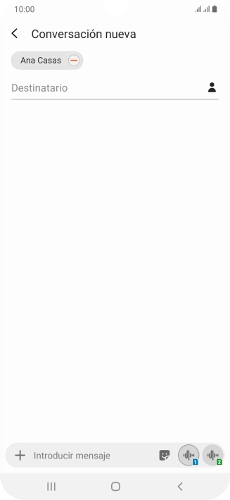 Pulsa en el campo de escritura y escribe el texto del mensaje corto. Pulsa en el campo de escritura y escribe el texto del mensaje corto.