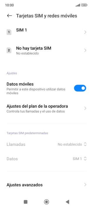 Pulsa Ajustes avanzados.