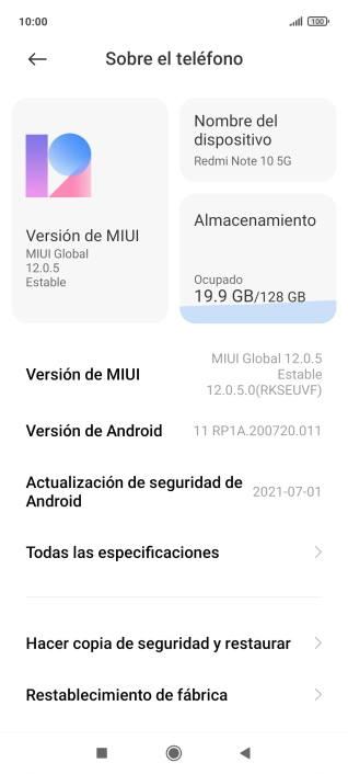 Pulsa Versión MIUI.
