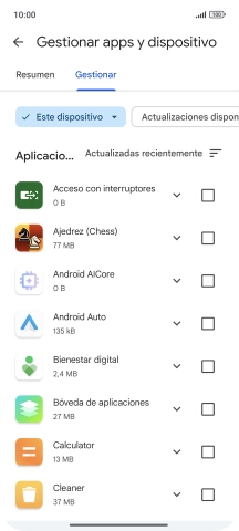 Pulsa la app deseada.