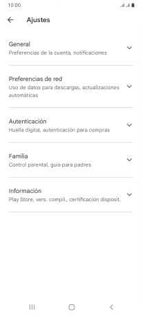 Pulsa Preferencias de red.