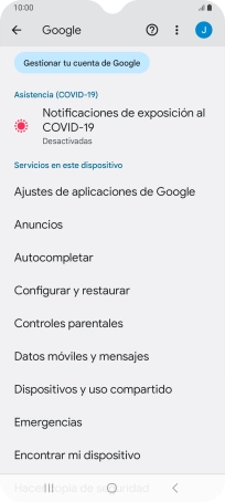 Pulsa Encontrar mi dispositivo.