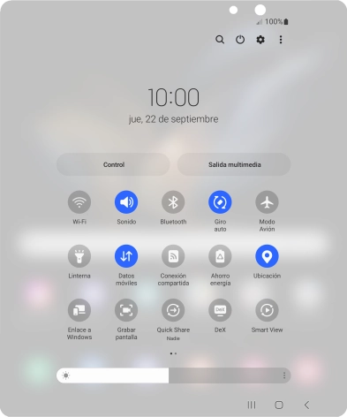 Pulsa el icono de ajustes.