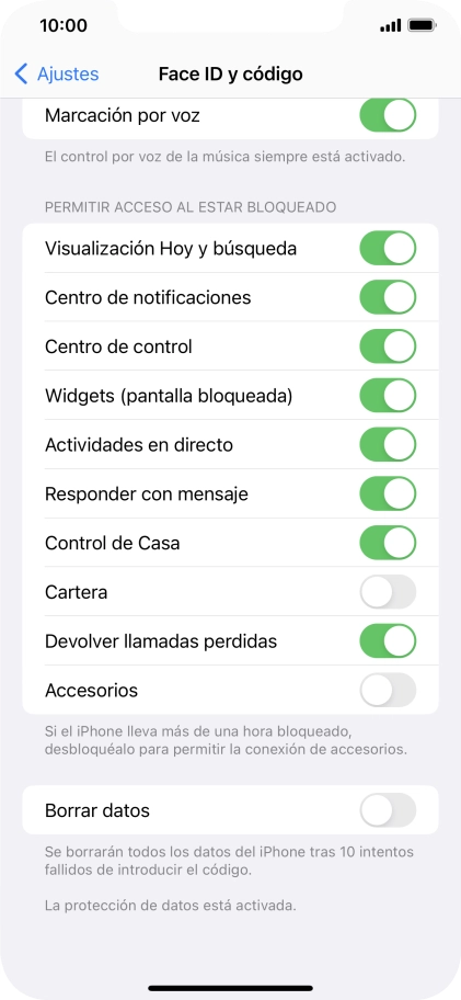 Pulsa el indicador junto a 