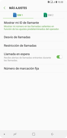 Pulsa la tarjeta SIM deseada.