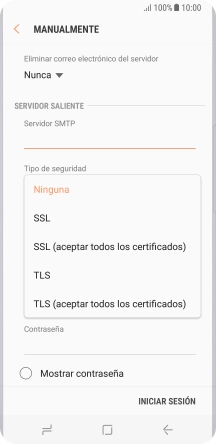 Pulsa Ninguna para desactivar la función.