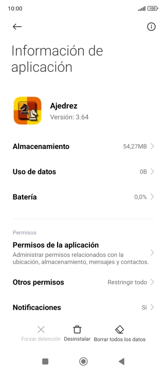 Pulsa la tecla de inicio para terminar y regresar a la pantalla de inicio.