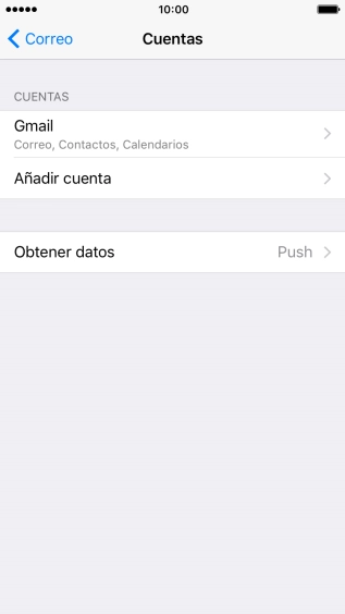 Pulsa la cuenta de correo electrónico deseada.