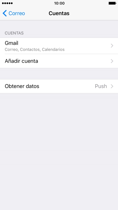 Pulsa la cuenta de correo electrónico deseada.