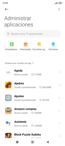 Pulsa la app deseada.