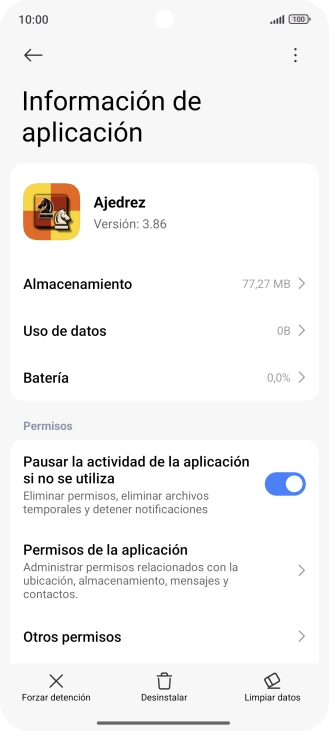 Pulsa Limpiar datos.