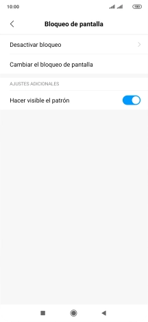 Pulsa Desactivar bloqueo e introduce el código de seguridad actual. Pulsa Desactivar bloqueo e introduce el código de seguridad actual.