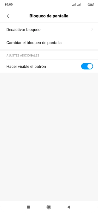 Pulsa Desactivar bloqueo e introduce el código de seguridad actual. Pulsa Desactivar bloqueo e introduce el código de seguridad actual.