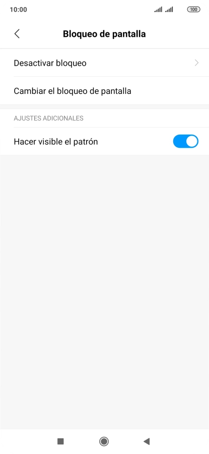 Pulsa Desactivar bloqueo e introduce el código de seguridad actual. Pulsa Desactivar bloqueo e introduce el código de seguridad actual.
