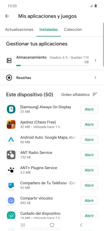 Pulsa la app deseada.