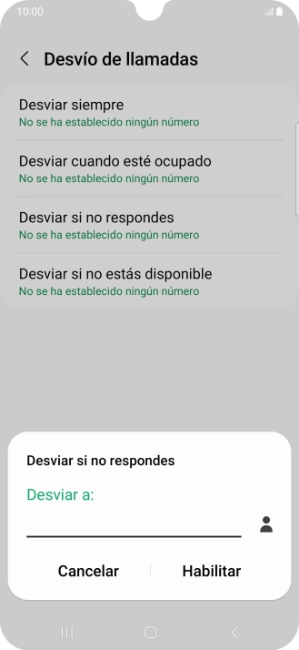 Introduce +34600132000 y pulsa Habilitar.