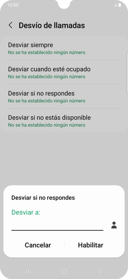 Introduce +34600132000 y pulsa Habilitar.