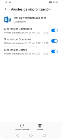 Pulsa la tecla de inicio para terminar y regresar a la pantalla de inicio.