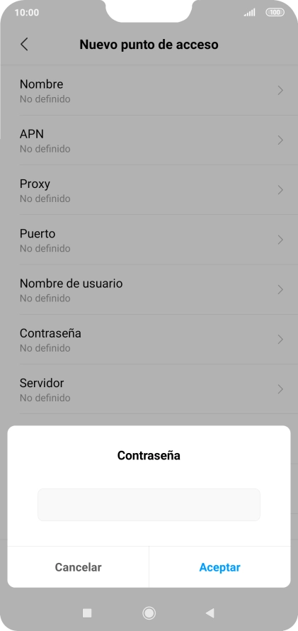 Introduce wap125 y pulsa Aceptar.