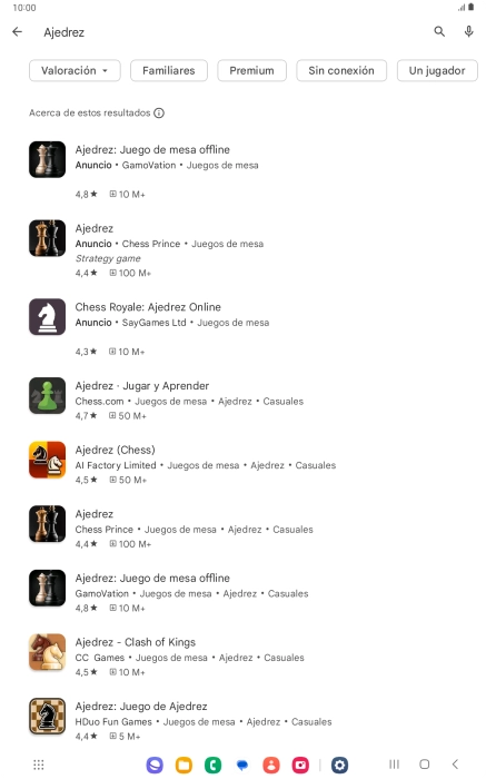 Pulsa la app deseada.