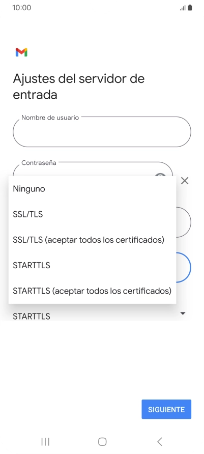 Pulsa SSL/TLS.