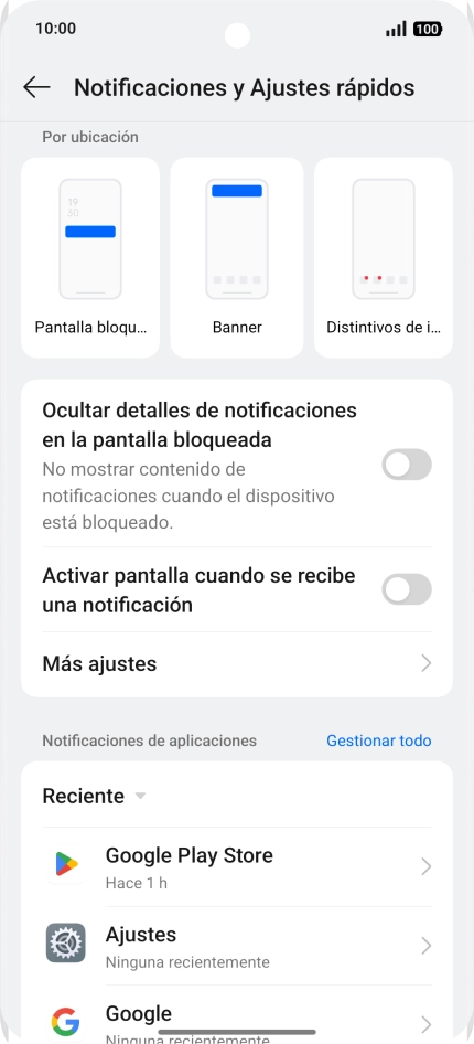 Pulsa Gestionar todo.