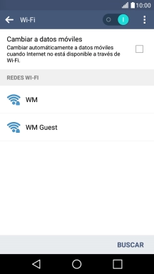 Pulsa la red wifi deseada.