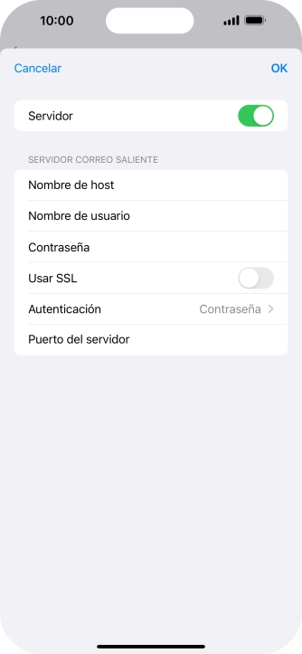 Pulsa el indicador junto a 