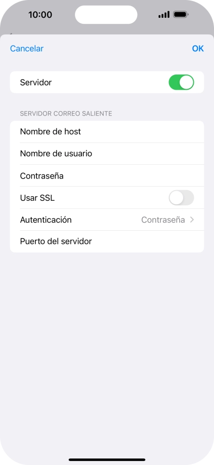 Pulsa el indicador junto a 